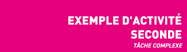  Exemple d'activit  Seconde T che complexe