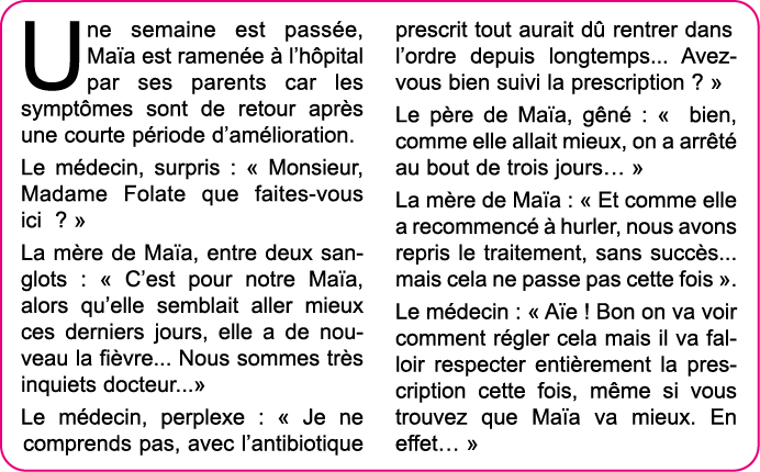Une semaine est pass e, Ma a est ramen e   l h pital par ses parents car les sympt mes sont de retour apr s une court   