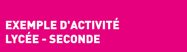 Exemple d'activit  Lyc e - seconde